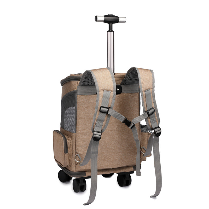 Portable Folding Trolley Backpack