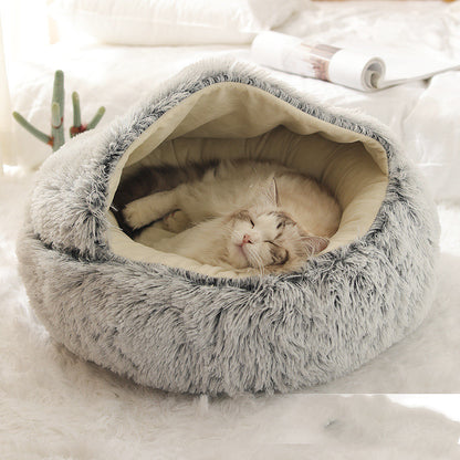 Fluffy cat bed