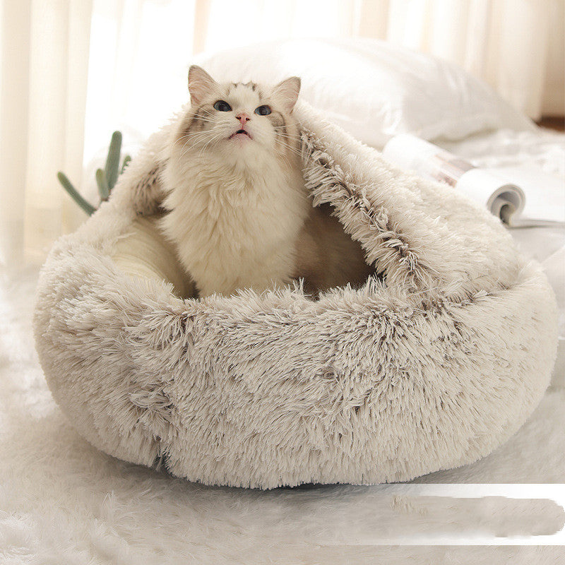 Fluffy cat bed