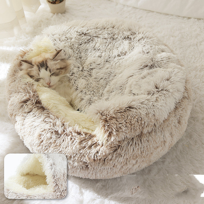 Fluffy cat bed